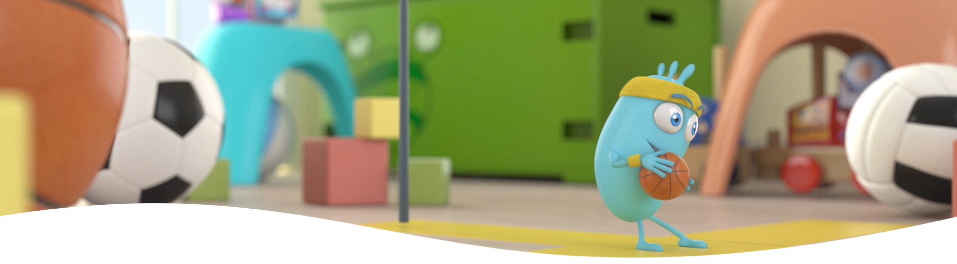 Becutan Kids Vits homepage slide showing ЛЕО  overview